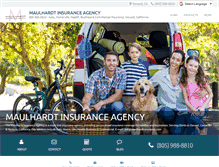 Tablet Screenshot of maulhardtinsurance.com